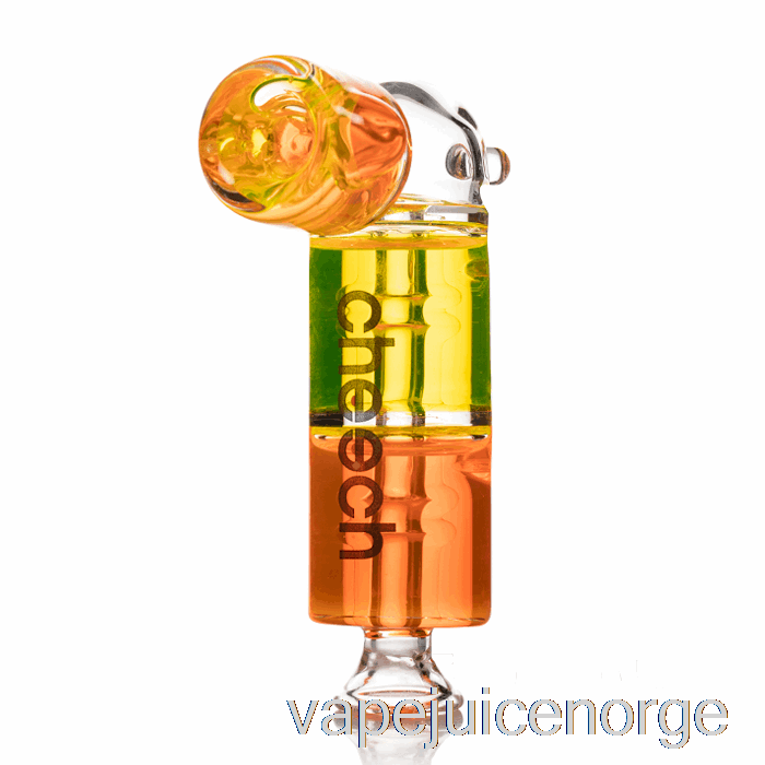 Vape Med Nikotin Cheech Glass Dobbel Frysbar Håndpipe Oransje / Gul